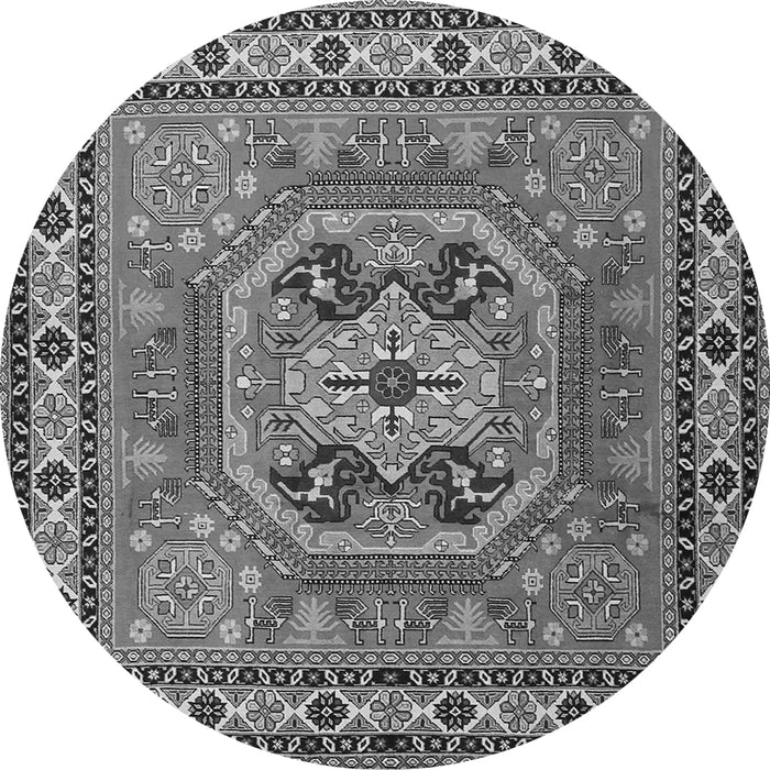 Machine Washable Persian Gray Traditional Rug, wshtr2298gry