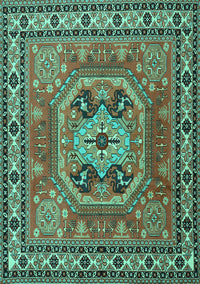 Persian Turquoise Traditional Rug, tr2298turq