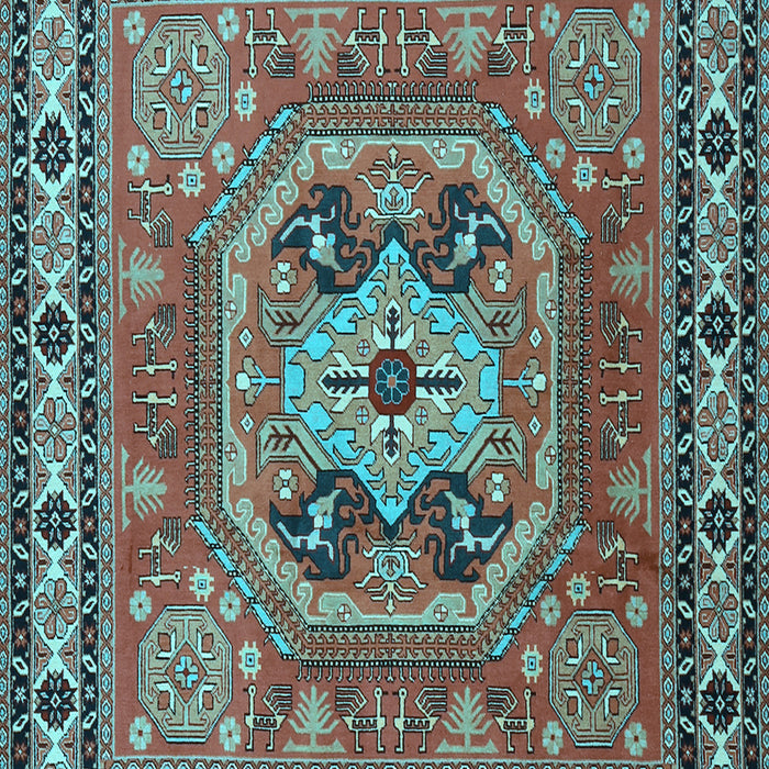 Machine Washable Persian Light Blue Traditional Rug, wshtr2298lblu