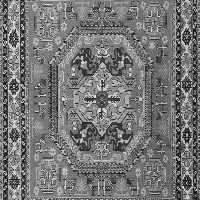 Serging Thickness of Machine Washable Persian Gray Traditional Rug, wshtr2298gry