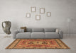 Machine Washable Persian Brown Traditional Rug in a Living Room,, wshtr2298brn