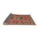 Sideview of Traditional Red Persian Rug, tr2299
