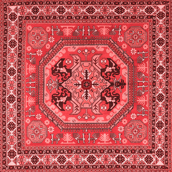 Machine Washable Persian Red Traditional Rug, wshtr2299red