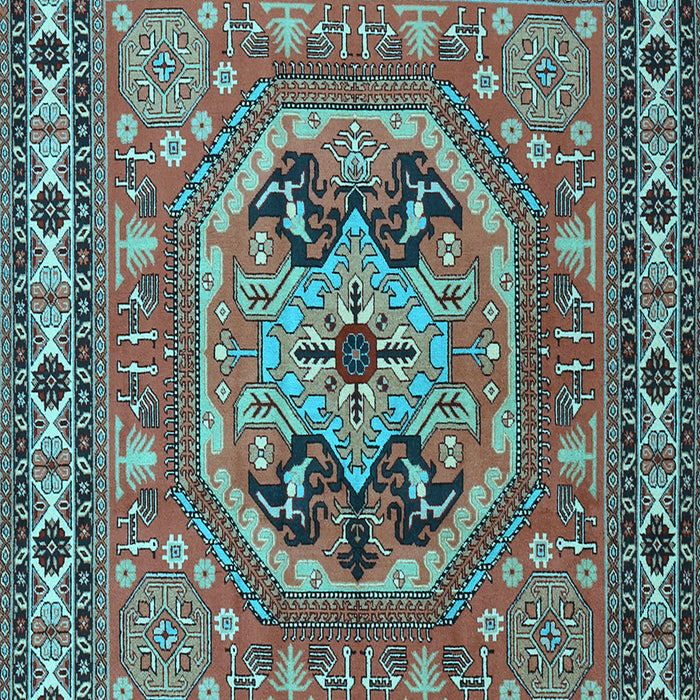 Machine Washable Persian Light Blue Traditional Rug, wshtr2299lblu