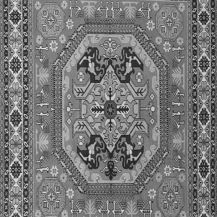 Serging Thickness of Machine Washable Persian Gray Traditional Rug, wshtr2299gry