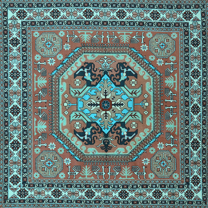Square Persian Light Blue Traditional Rug, tr2299lblu
