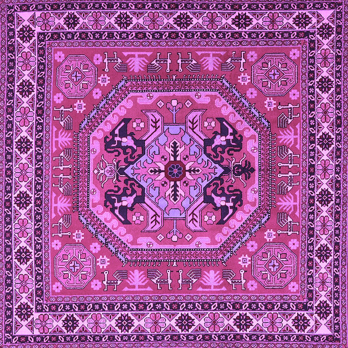 Square Persian Purple Traditional Rug, tr2299pur