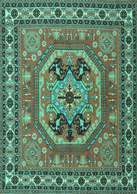 Persian Turquoise Traditional Rug, tr2299turq