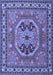 Machine Washable Persian Blue Traditional Rug, wshtr2299blu