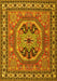 Machine Washable Persian Yellow Traditional Rug, wshtr2299yw