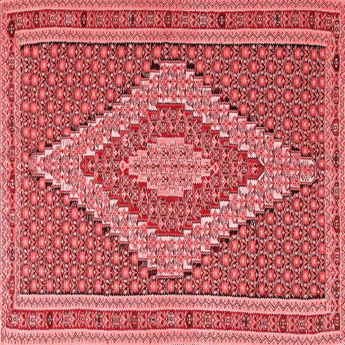 Machine Washable Southwestern Red Country Rug, wshtr229red