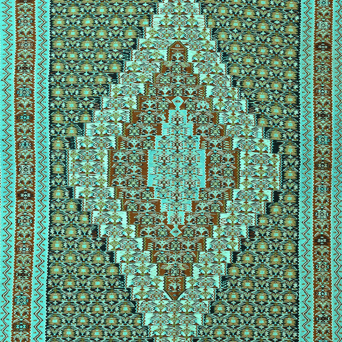 Southwestern Turquoise Country Rug, tr229turq