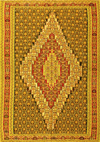 Southwestern Yellow Country Rug, tr229yw