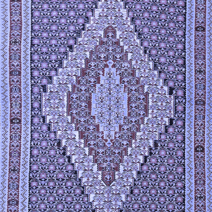 Southwestern Blue Country Rug, tr229blu