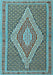 Machine Washable Southwestern Light Blue Country Rug, wshtr229lblu