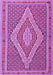 Machine Washable Southwestern Purple Country Area Rugs, wshtr229pur