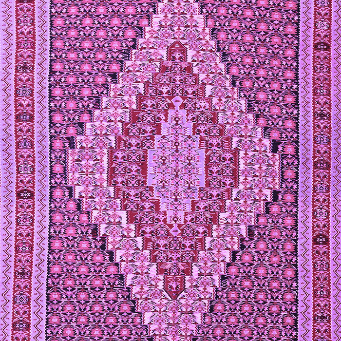 Machine Washable Southwestern Purple Country Area Rugs, wshtr229pur