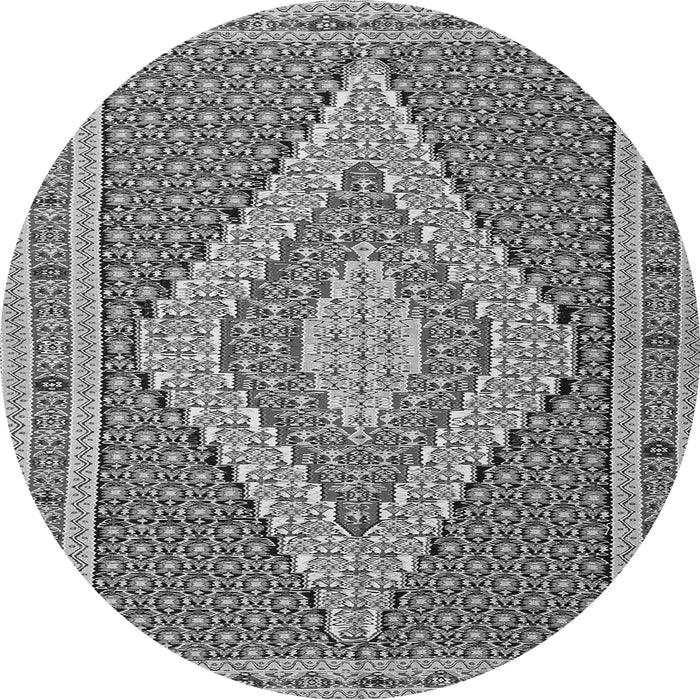 Square Southwestern Gray Country Rug, tr229gry