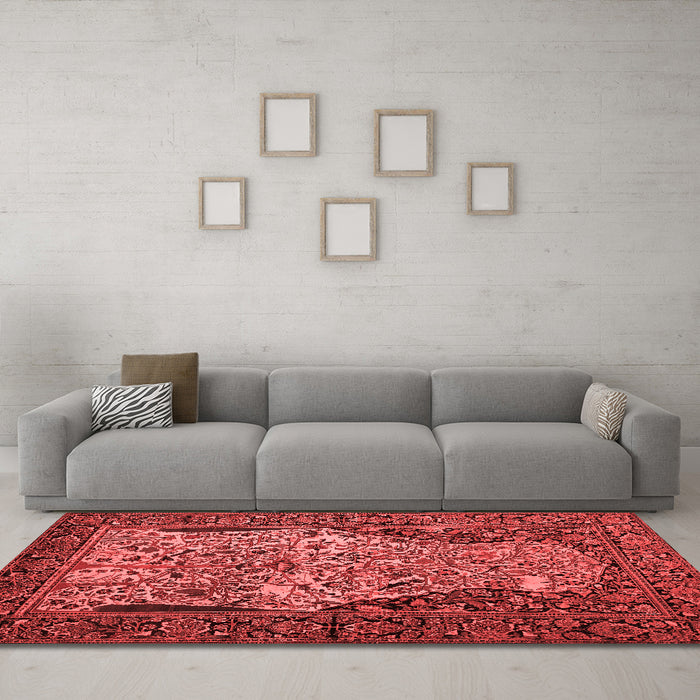 Traditional Red Washable Rugs