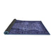 Sideview of Persian Blue Traditional Rug, tr22blu