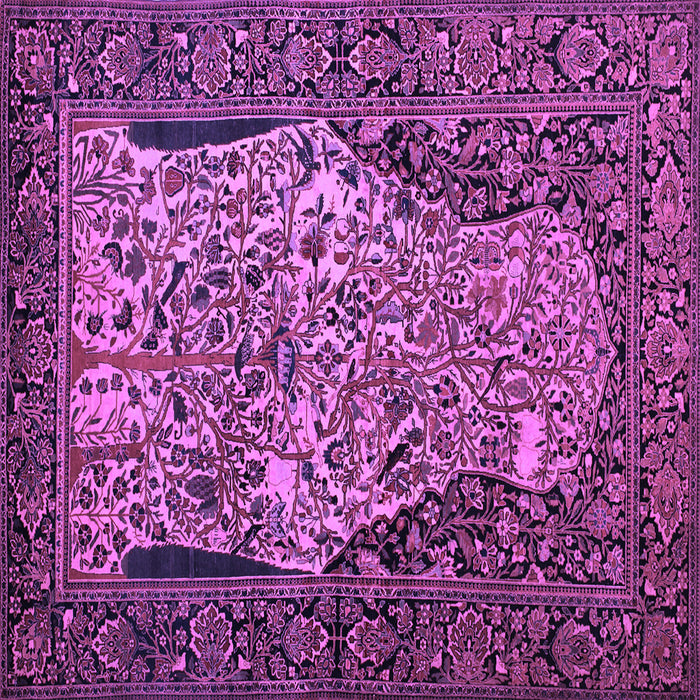 Square Persian Purple Traditional Rug, tr22pur