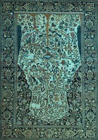 Persian Light Blue Traditional Rug, tr22lblu