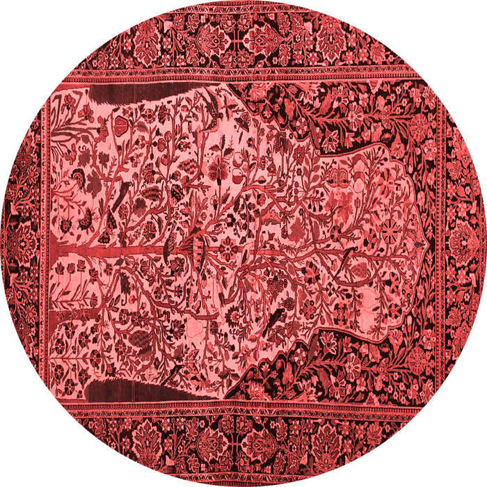Machine Washable Persian Red Traditional Rug, wshtr22red