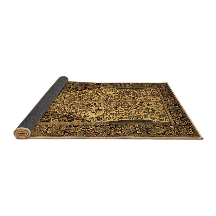 Sideview of Persian Brown Traditional Rug, tr22brn