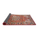 Sideview of Traditional Light French Beige Brown Medallion Rug, tr23