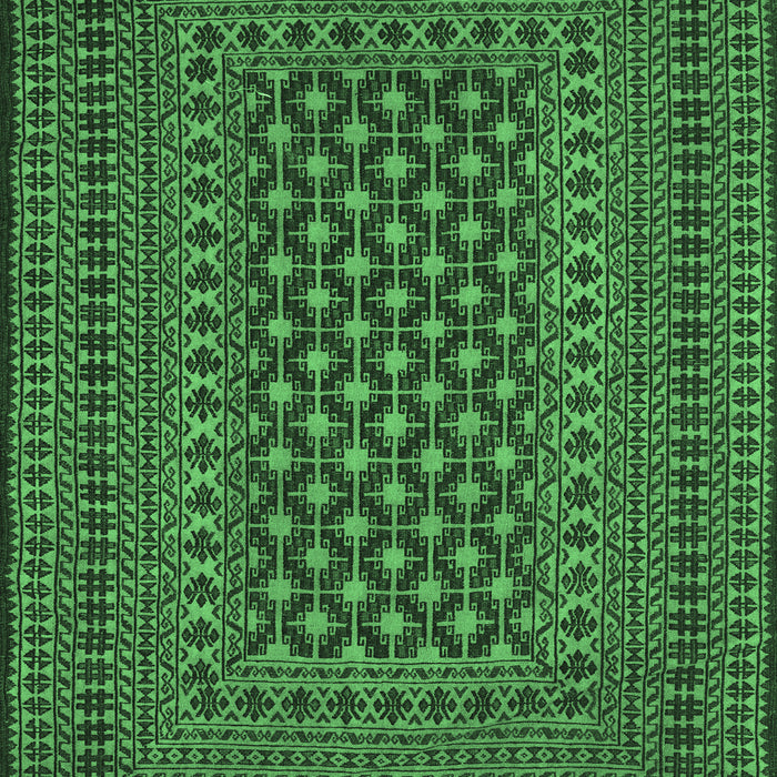 Machine Washable Southwestern Emerald Green Country Area Rugs, wshtr2300emgrn