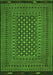 Southwestern Green Country Rug, tr2300grn