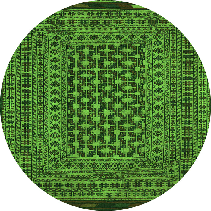 Machine Washable Southwestern Green Country Area Rugs, wshtr2300grn