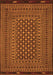 Southwestern Orange Country Rug, tr2300org