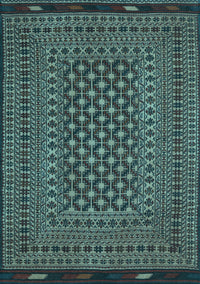 Southwestern Light Blue Country Rug, tr2300lblu