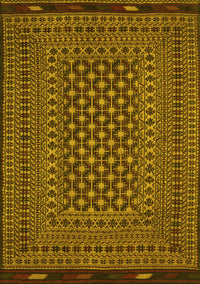 Southwestern Yellow Country Rug, tr2300yw