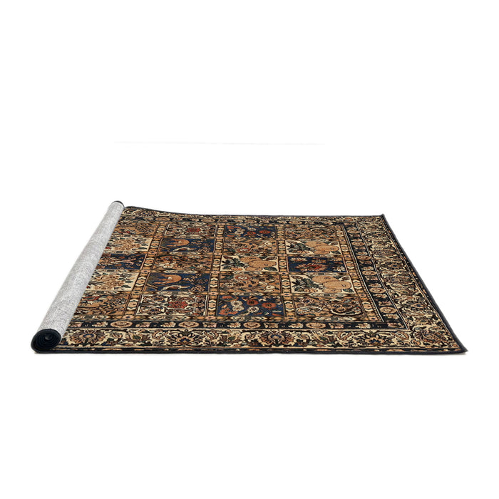 Sideview of Machine Washable Traditional Night Red Rug, wshtr2301