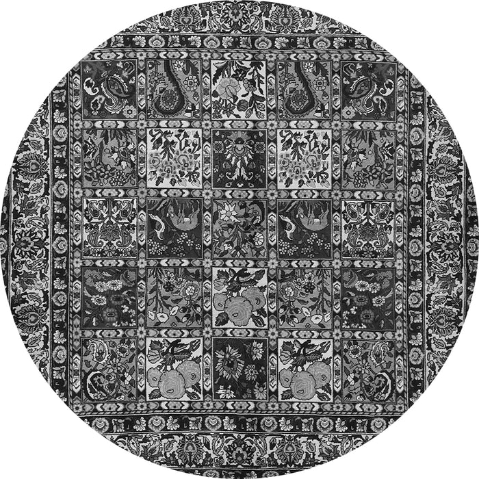 Square Persian Gray Traditional Rug, tr2301gry