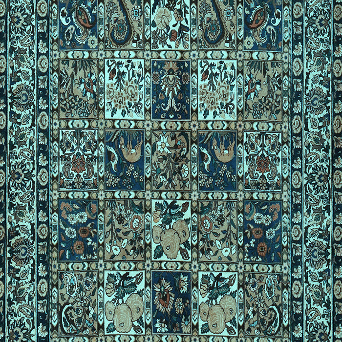 Machine Washable Persian Light Blue Traditional Rug, wshtr2301lblu