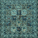 Square Persian Light Blue Traditional Rug, tr2301lblu