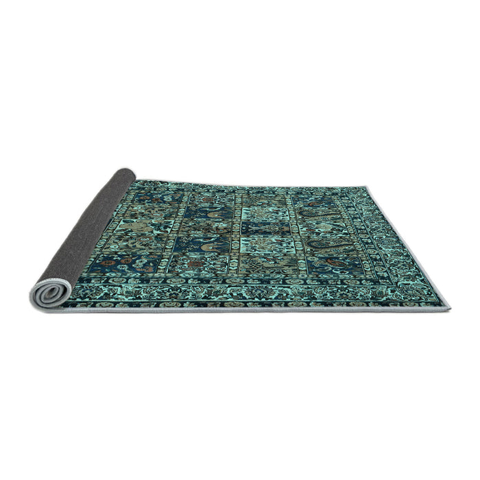 Sideview of Persian Light Blue Traditional Rug, tr2301lblu