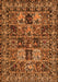 Serging Thickness of Machine Washable Persian Orange Traditional Area Rugs, wshtr2301org