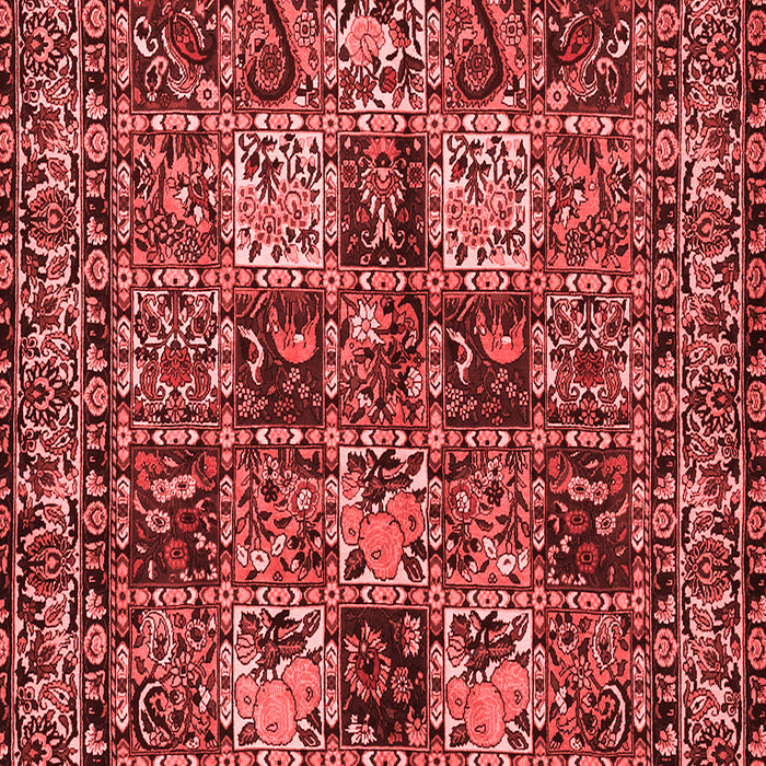 Machine Washable Persian Red Traditional Rug, wshtr2301red