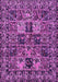 Machine Washable Persian Purple Traditional Area Rugs, wshtr2301pur