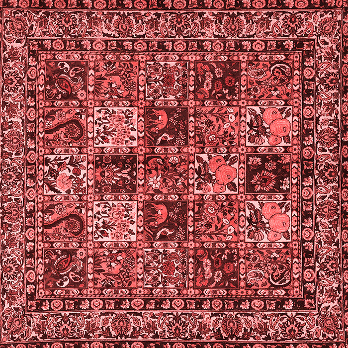 Machine Washable Persian Red Traditional Rug, wshtr2301red