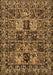 Machine Washable Persian Brown Traditional Rug, wshtr2301brn