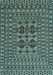 Southwestern Light Blue Country Rug, tr2302lblu