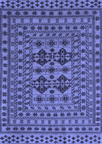 Southwestern Blue Country Rug, tr2302blu