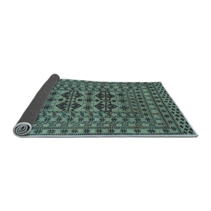 Sideview of Southwestern Light Blue Country Rug, tr2302lblu