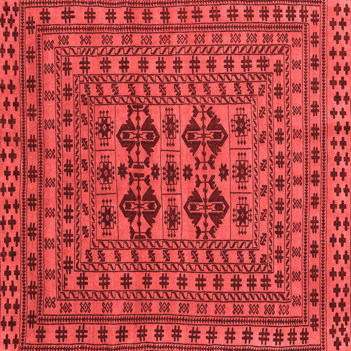 Machine Washable Southwestern Red Country Rug, wshtr2302red