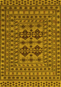 Southwestern Yellow Country Rug, tr2302yw